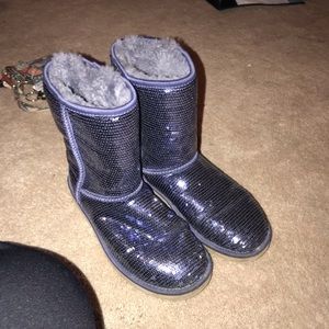 Blue/Purple Sparkle Uggs